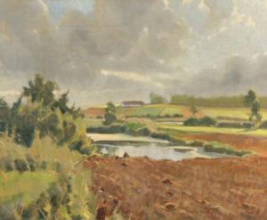 KUNERT Ove 1893-1975,Two landscapes,1949,Bruun Rasmussen DK 2019-11-12