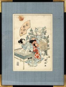KUNESATA,JAPANESE WOODBLOCK PRINT,1830,Du Mouchelles US 2013-03-15