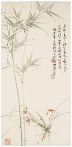 Kunfeng Lu 1934-2018,Bamboo and Orchid,1986,Christie's GB 2019-09-10