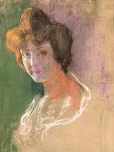 KUNFFY Lajos 1869-1962,A  művész felesége,Nagyhazi galeria HU 2022-05-26