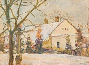 KUNFFY Lajos 1869-1962,Somogytúr télen,Nagyhazi galeria HU 2021-06-08