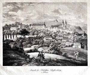 KUNIKE Adolph Friedrich 1777-1838,View of the Chateau Žamberk,1830,Vltav CZ 2017-03-30