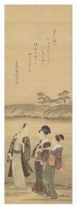 KUNIMASA Utagawa 1773-1810,Strolling around the Mimeguri Embankment by the Su,Christie's 2024-03-19
