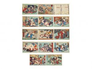 KUNIMORI Utagawa 1848-1860,GENJI CRITICISM WOMAN,Ise Art JP 2016-01-31