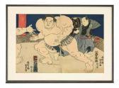 KUNISADA 1823-1880,Sumo wrestler,Sworders GB 2015-05-19