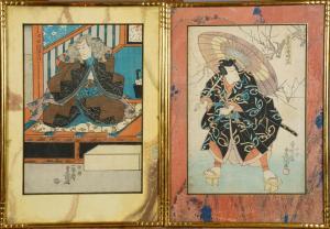 KUNISADA UTAGAWA 1786-1865,Acteurs de théâtre,1850,Galerie Moderne BE 2018-05-29