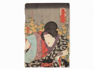 KUNISADA UTAGAWA 1786-1865,Actor Portrait,1852,Auctionata DE 2015-04-02