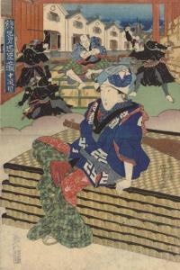 KUNISADA UTAGAWA 1786-1865,E-kyodai Chushingura,Christie's GB 2006-09-21