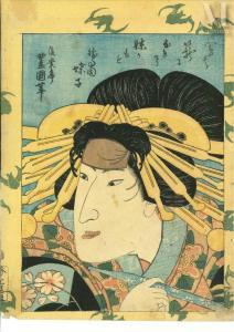 KUNISADA UTAGAWA 1786-1865,Portrait d'acteur,19th century,Millon & Associés FR 2024-04-04