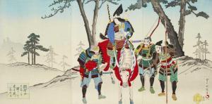 KUNISATO TOYOHARA,Warriors underneath pine trees,Lempertz DE 2013-06-07