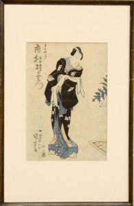 KUNIYOSHI Utagawa 1798-1861,A kabuki actor,Clars Auction Gallery US 2010-12-04