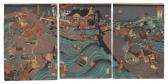 KUNIYOSHI Utagawa,Daimotsu no ura dai gassen (The Great Battle off t,1856,Bonhams 2022-12-16