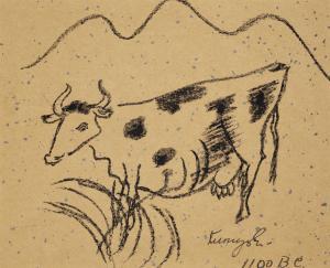 KUNIYOSHI Yasuo 1889-1953,Cave Drawing,Christie's GB 2019-05-16
