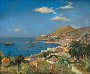 KUNZE Albert 1877-1949,Küstenpartie bei Funchal auf Madeira,1931,Galerie Bassenge DE 2022-12-01