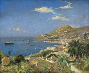 KUNZE Albert 1877-1949,Küstenpartie bei Funchal auf Madeira,1931,Galerie Bassenge DE 2023-11-30