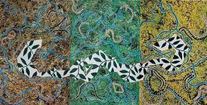 KUPERMINTZ Yoram 1954,Abstract- triptych,Matsa IL 2014-12-15