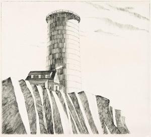 KUPFERMAN Lawrence Edward 1909-1982,The Water Tower,1937,Swann Galleries US 2024-01-25