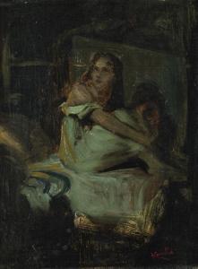 Kupka František 1871-1957,Dívka na posteli,1902,Art Consulting CZ 2018-10-21