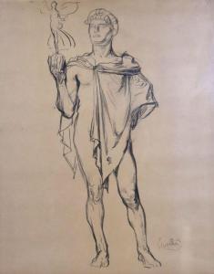 Kupka František 1871-1957,Homme en drapé (,Bayeux Encheres FR 2024-04-01