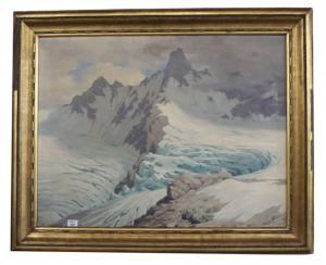 KUPPERS Otto 1888-1986,Gletscher im Hochgebirge,1888,Merry Old England DE 2021-09-16