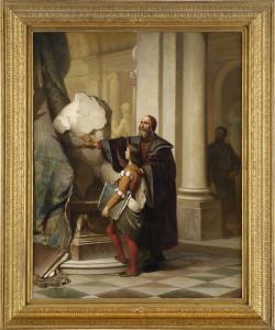 KURELLA von Ludwig 1834-1902,Der erblindete Michelangelo am Belvedere Tor,Dusseldorfer auktionshaus 2008-06-12