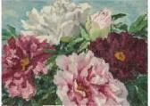 KURODA Jutaro 1887-1970,Peony,1955,Mainichi Auction JP 2019-01-11