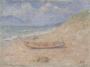 KURODA Seiki 1866-1924,Landscape (Chigasaki Seaside),1907,Mainichi Auction JP 2023-04-29