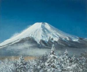 KUROSAWA Nobuo 1930,Mt. Fuji in severe winter,Mainichi Auction JP 2022-02-25