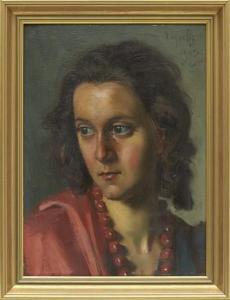 KURYATTO Czeslaw 1903-1951,Porträtt,1943,Uppsala Auction SE 2016-09-27