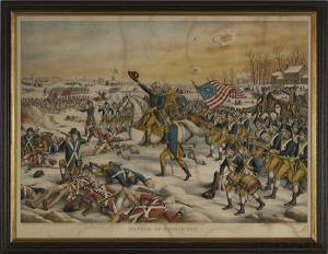KURZ Louis 1835-1921,Battle of Princeton,1911,Pook & Pook US 2013-09-25