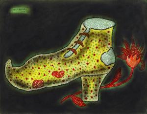 KUSAMA Yayoi 1929,Red Flower and a Shoe,1979,Sotheby's GB 2024-04-06