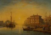 KUWASSEG Charles Euphrasie 1838-1904,Embarcadère à Venise,1867,Horta BE 2010-03-08
