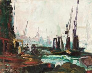 KUYTEN Harrie 1883-1952,Harbour of London,1911,AAG - Art & Antiques Group NL 2023-12-11