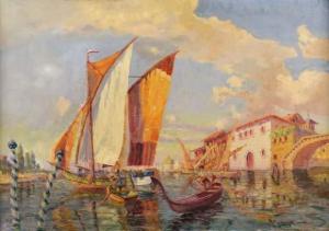 KUZIEMSKI Mikaelovitch 1882-1973,Venise,Damien Leclere FR 2009-11-18