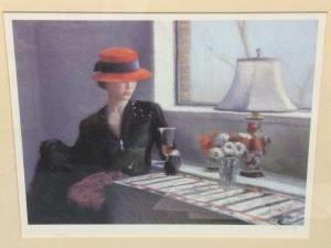 Kuznitsky Susan,interior with lady at table,Jim Railton GB 2022-02-18