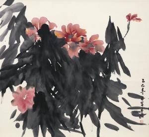 KWAN LUI SHOU 1919-1975,FLOWERS,1965,Sotheby's GB 2016-10-04