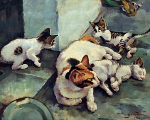KWIE Siauw Tik 1913-1988,Induk Kucing dan Anak-anaknya,1984,Sidharta ID 2023-03-18