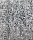 KWON Jung Ho 1944,Wandering in the City,2010,Hosane CN 2010-12-10