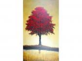 kwon robert 1900-1900,Red leafed tree against a yellow sky,Capes Dunn GB 2009-10-20