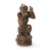 KYHN Knud 1880-1969,Stoneware figure modeled in the shape of a monkey ,Bruun Rasmussen DK 2018-05-01