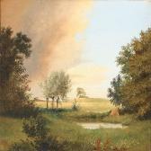 KYHN Vilhelm Peter Karl 1819-1903,Summer landscape with a lake,Bruun Rasmussen DK 2010-09-27