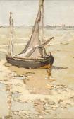 KYLE Georgina Moutray 1865-1950,FISHING BOAT,Ross's Auctioneers and values IE 2008-12-03