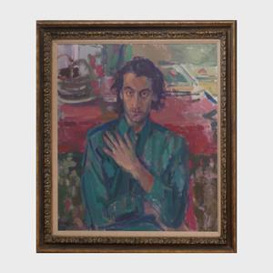 KYNOCH KATHRYN 1942,Study in Green and Red,Stair Galleries US 2018-11-03