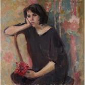 KYNOCH KATHRYN 1942,YOUNG WOMAN WITH A FLOWER,Lyon & Turnbull GB 2021-01-27