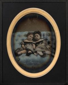 LÉOPOLD ERNEST MAYER # PIERRE LOUIS PIERSON,Portrait de deux fillettes,1850,Baron Ribeyre & Associés 2017-06-16