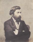 LÖCHERER Alois,Portrait of the architect and painter Ludwig Lange,1850,Galerie Bassenge 2021-12-08