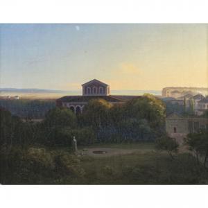 LÖFFLER August 1822-1866,Italienische Landschaft mit Villa,1845,Neumeister DE 2023-12-06