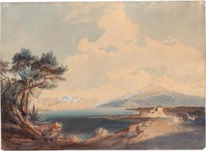 LÖFFLER August 1822-1866,Küstenpartie in Palästina,Galerie Bassenge DE 2022-06-03