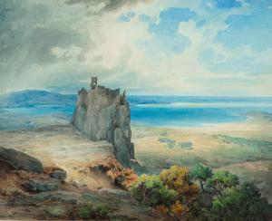LÖFFLER August 1822-1866,Southern coastal landscape,1848,Nagel DE 2021-07-14