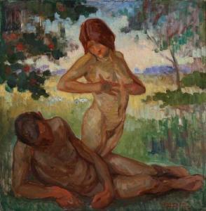Lønborg Jensen Aage,Adam and Eve,1912,Bruun Rasmussen DK 2018-02-27